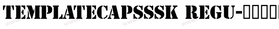 TemplateCapsSSK Regu字体转换